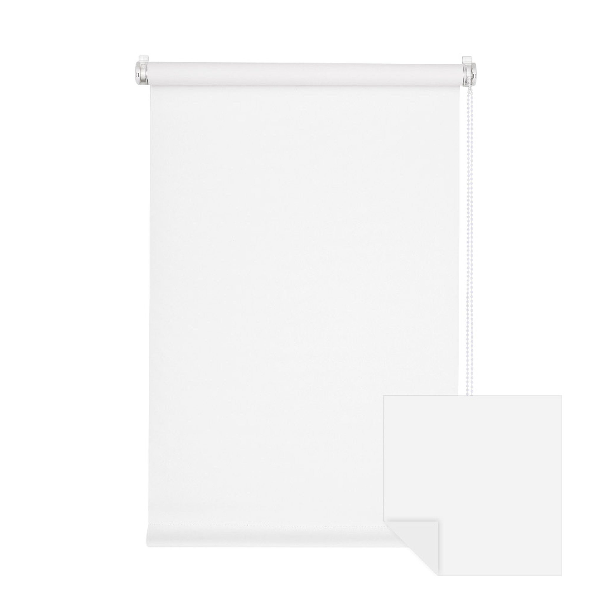 Verdunklungsrollo Klemmfix Tenebra Verdunkelungsrollo, 50 x 160 cm, weiß, Victoria M., blickdicht, ohne Bohren, in Führungsschienen, Klemmfix, Verdunkelung, Mit Magnet. energiesparend