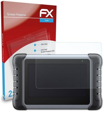 atFoliX Schutzfolie Displayschutz für Autel MaxiCOM MK808, (2 Folien), Ultraklar und hartbeschichtet