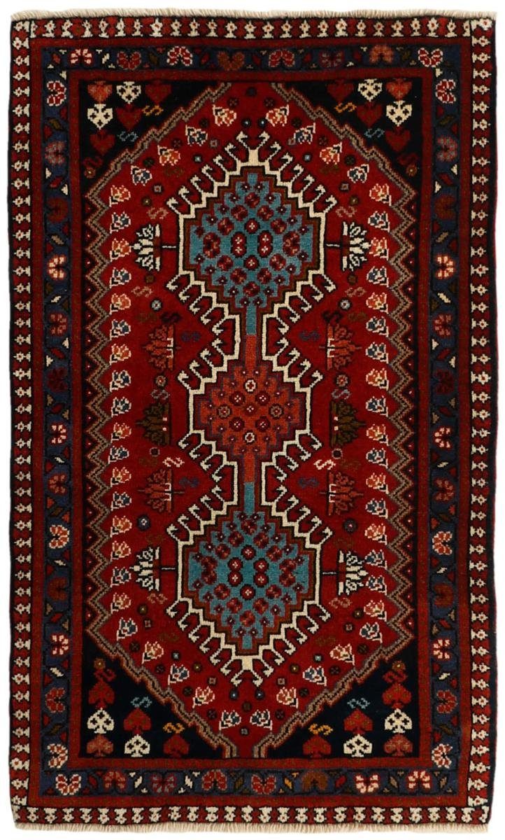 Orientteppich Yalameh 59x103 Handgeknüpfter Orientteppich / Perserteppich, Nain Trading, rechteckig, Höhe: 12 mm