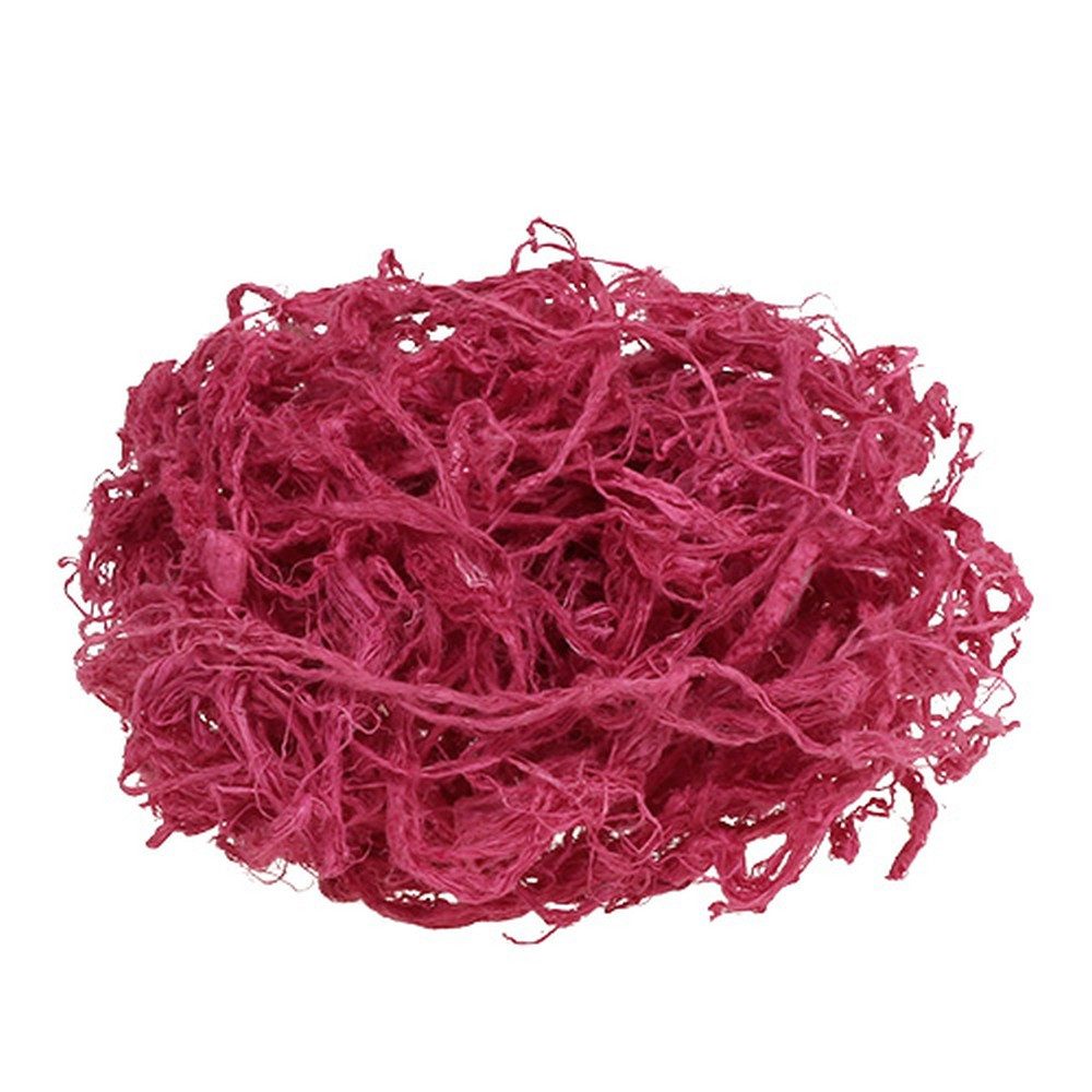 Trockenblume Maulbeerbaumwatte Pink 150g Bast Deko Natur