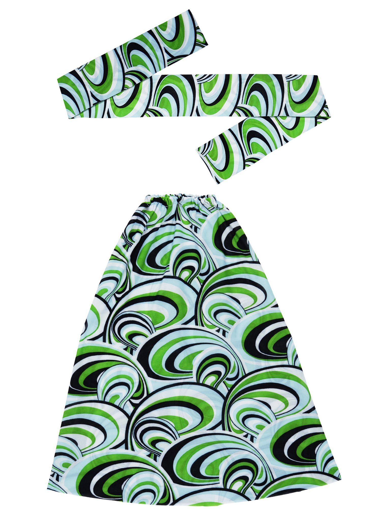 Widdmann Hippie-Kostüm 70er Set Waves, Verwandle Dich voll easy-peasy in Hippie oder Schlagerfan
