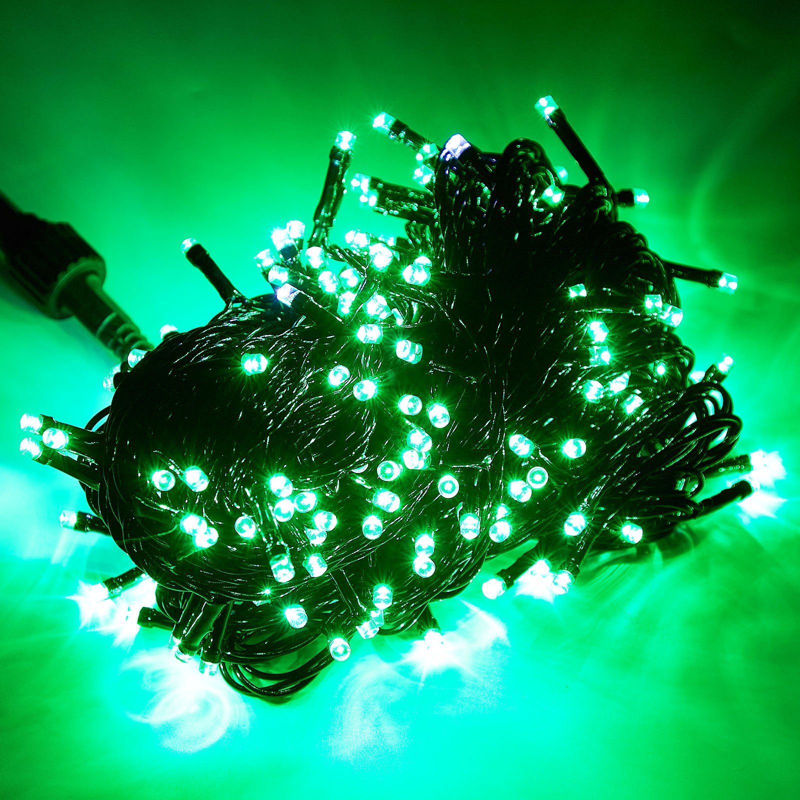 LED Lichterkette Baum, 20m Innen mit Grün Garten Party Rosnek LED-Baummantel Außen 3M-Verlängerungskabel for Weihnachten 156-flammig,