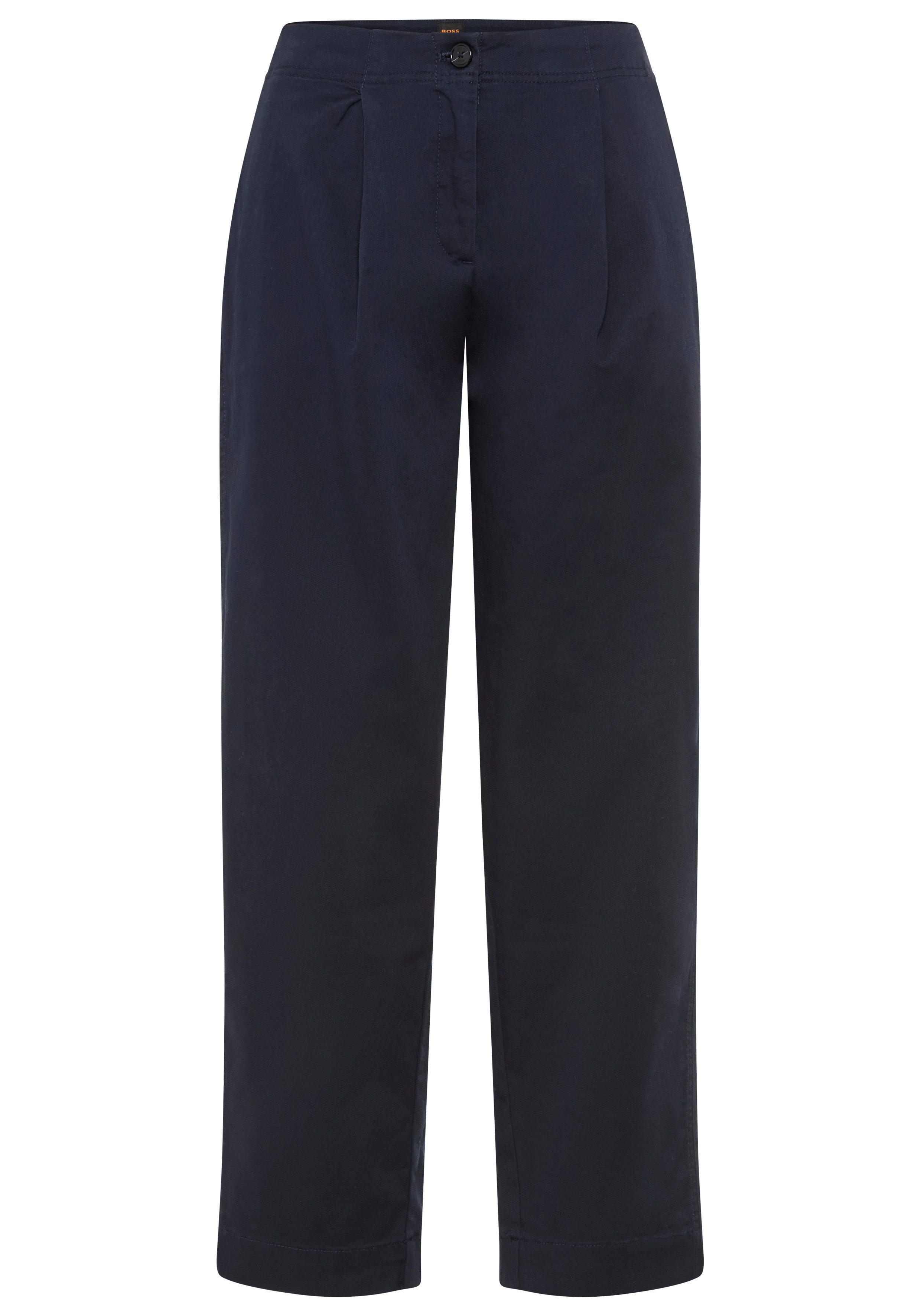 BOSS ORANGE Chinohose Taquina Premium Damenmode in lockerer Passform, Barre günstig online kaufen