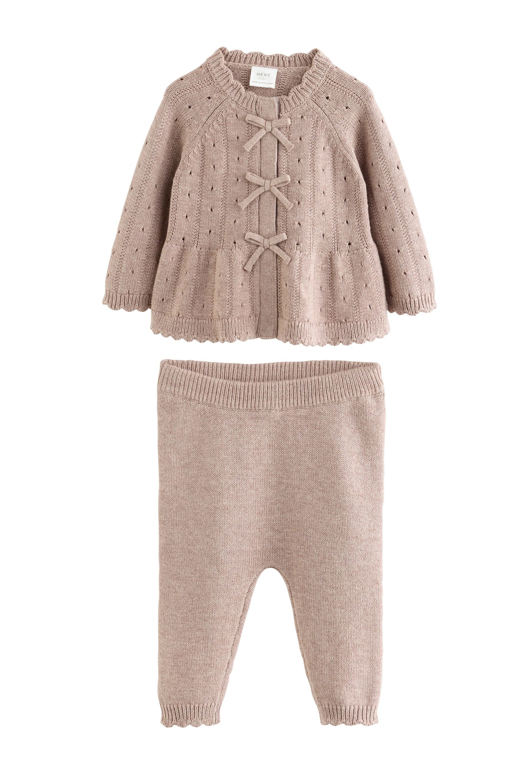 Next Cardigan 2-teiliges Set mit Baby-Strickjacke und Leggings (2-tlg)