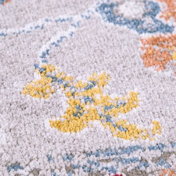 Teppich Wohnzimmer Teppich Kurzflor Orientalisches Design Vintage Mit Bordüre, TT Home, Läufer, Höhe: 13 mm