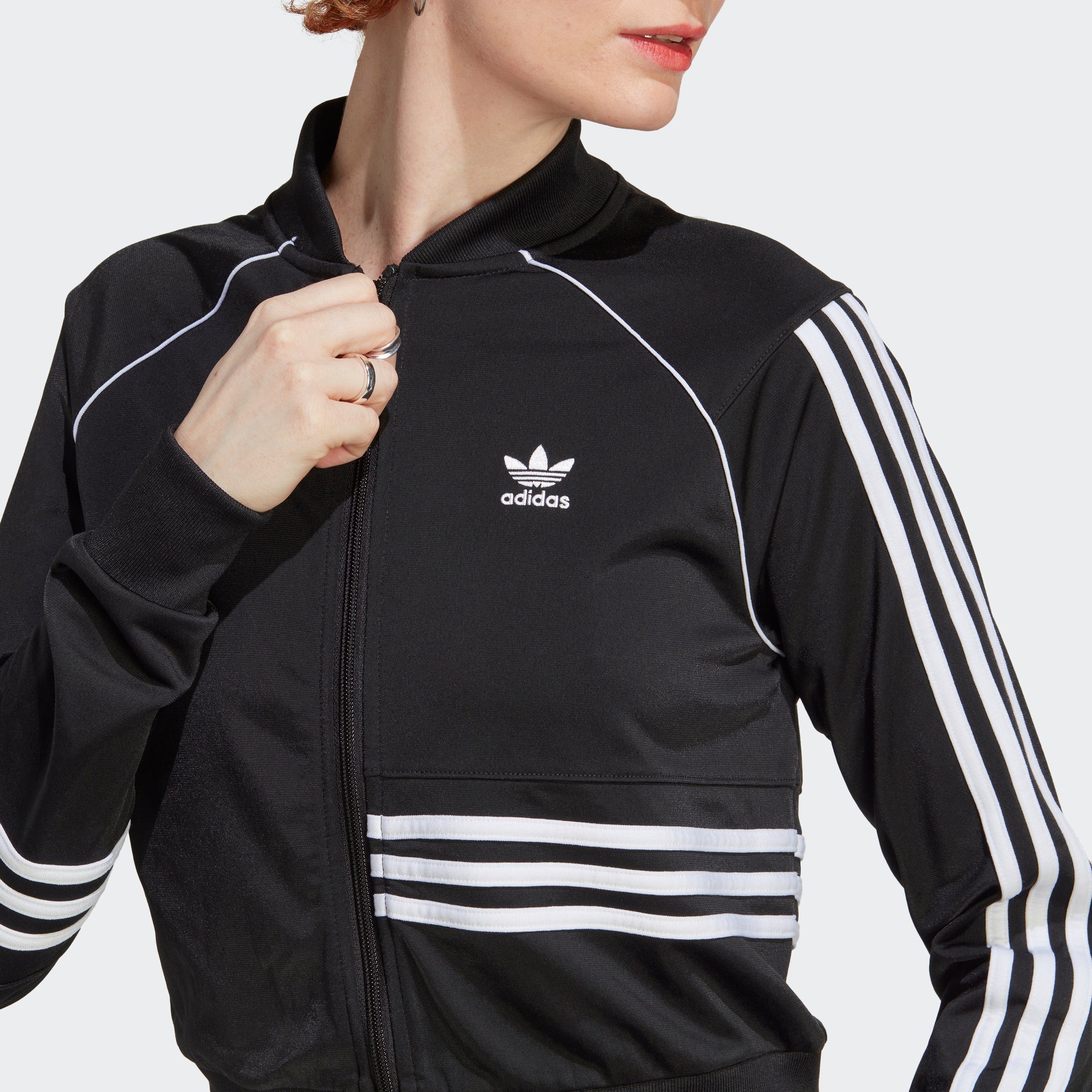 adidas Originals TRAININGSJACKE Black Outdoorjacke CROP