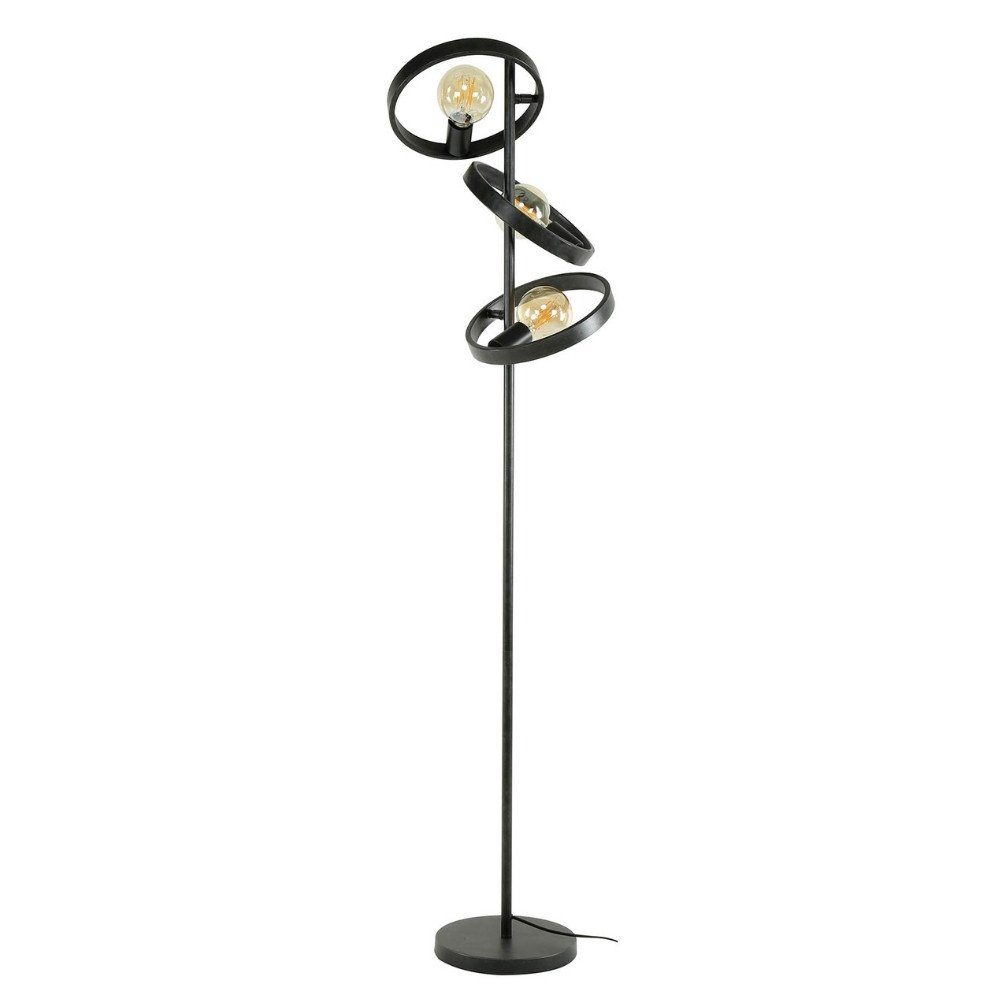 famlights Stehlampe, Christopher Angabe, keine in Standlampe enthalten: E27 Stehlampe, Stehleuchte Nein, Schwarz warmweiss, Leuchtmittel 3-flammig