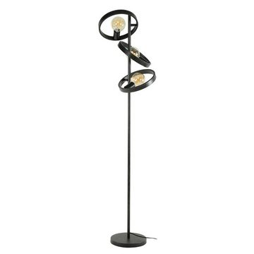 famlights Stehlampe, Stehleuchte Christopher in Schwarz E27 3-flammig, keine Angabe, Leuchtmittel enthalten: Nein, warmweiss, Stehlampe, Standlampe