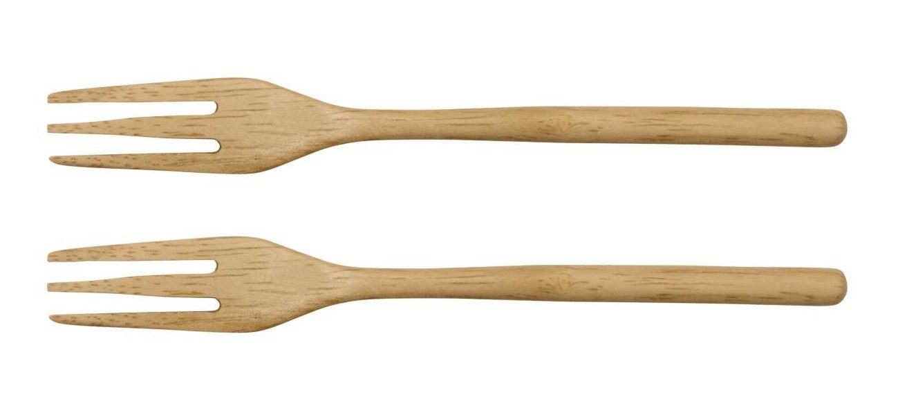 Tafelgabel Gabeln natur 15 cm Set2