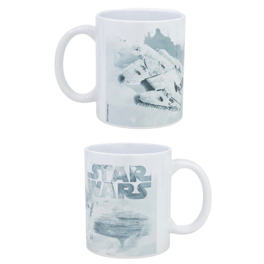 Disney Tasse Star Wars Millennium Falcon Teetasse Kaffeetasse Geschenkidee 325 ml, Keramik