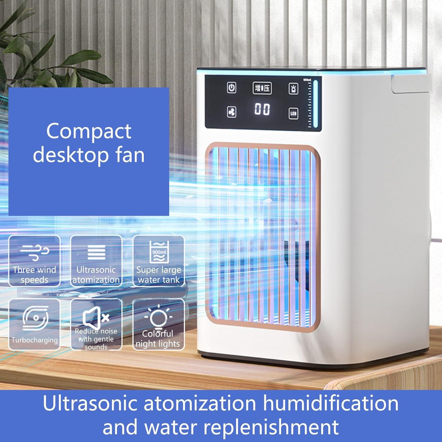 RWEUOQ Standventilator Tragbare Klimaanlage mit LCD, günstig online kaufen