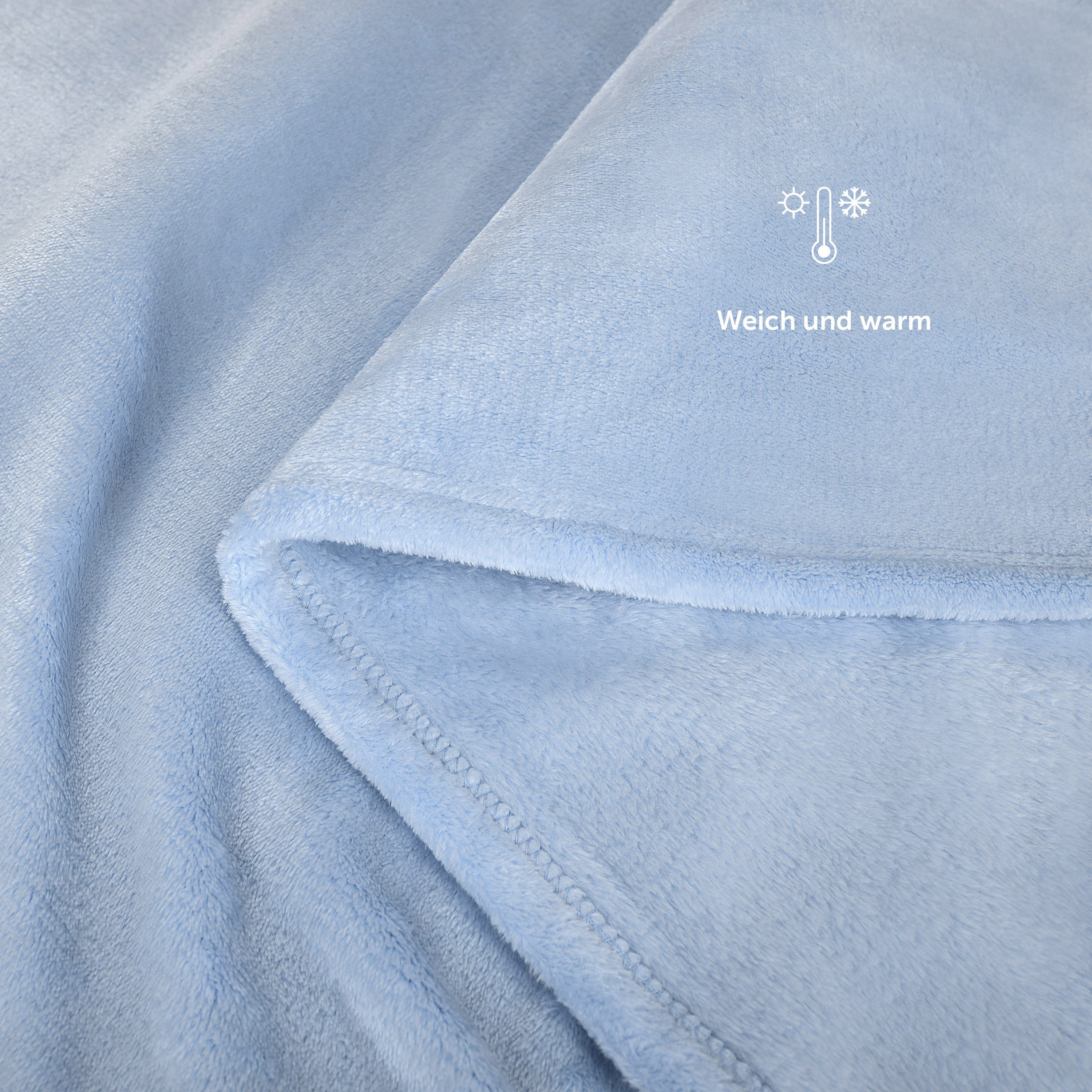 Kinderdecke Ärmeldecke Unisex Kuscheldecke flauschig mit Ärmeln, Blumtal, OEKO-TEX Decke mit Ärmeln, Fußsack & 2 Taschen für freie Bewegung – Bild 5 von 5