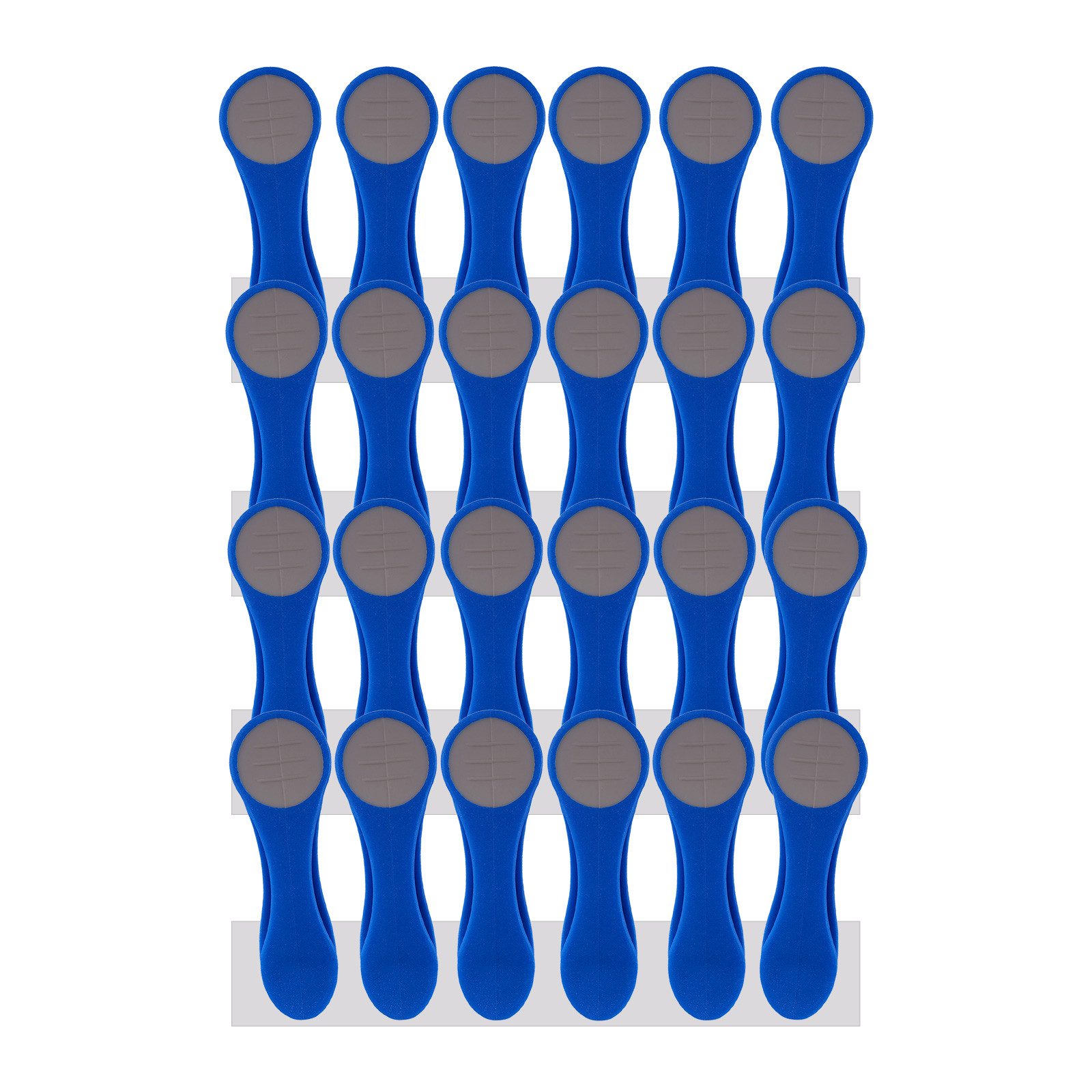 trendfinding Wäscheklammern 24 Wäscheklammern mit Edelstahlfedern und Softgrip, Mit neuester Klammertechnik für empfindliche Wäsche