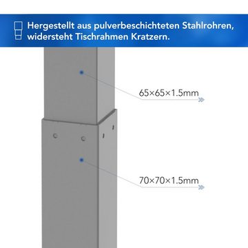 FLEXISPOT Schreibtisch EB2-SET, Höhenverstellbarer Schreibtisch, Dual-Motor & 2-FACH-TELESKOP