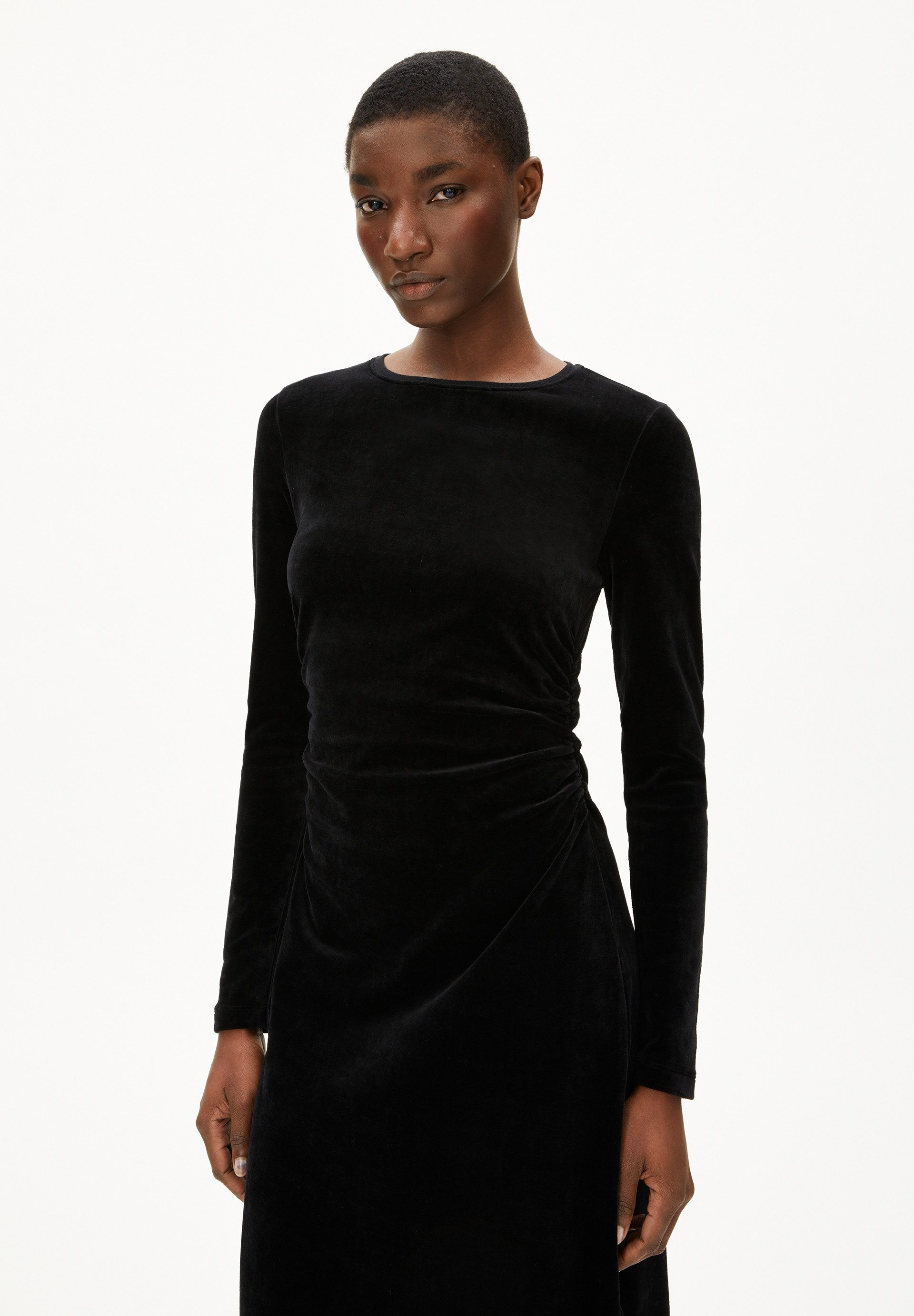 Jerseykleid ADAAJA VELVET Jerseykleid aus Bio-Baumwoll Mix