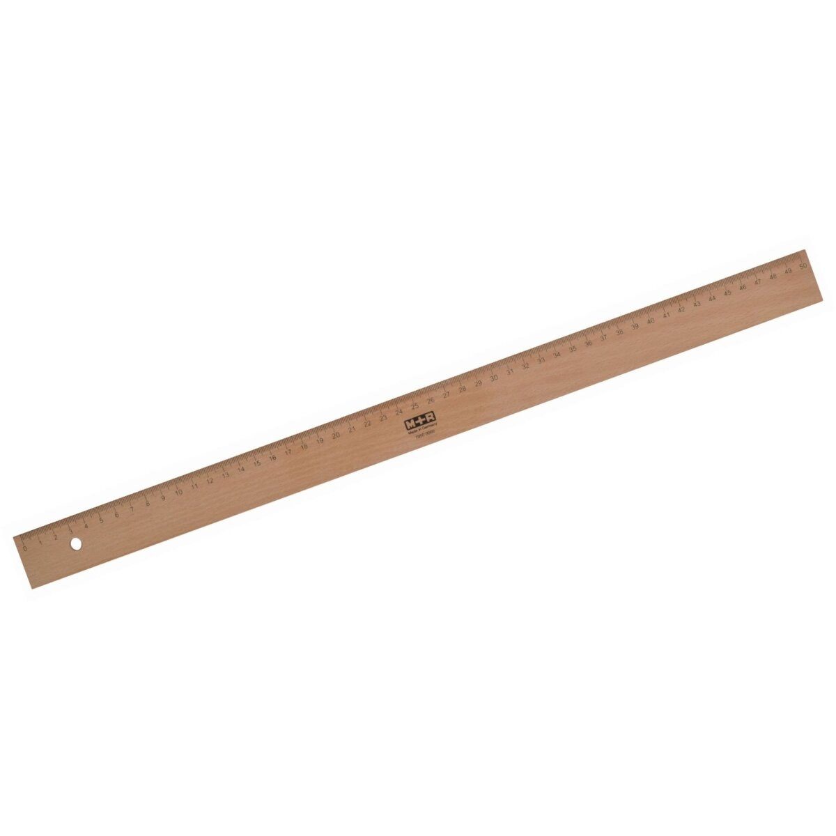 Lineal Lineal Holz 50cm Buche Metalleinlage