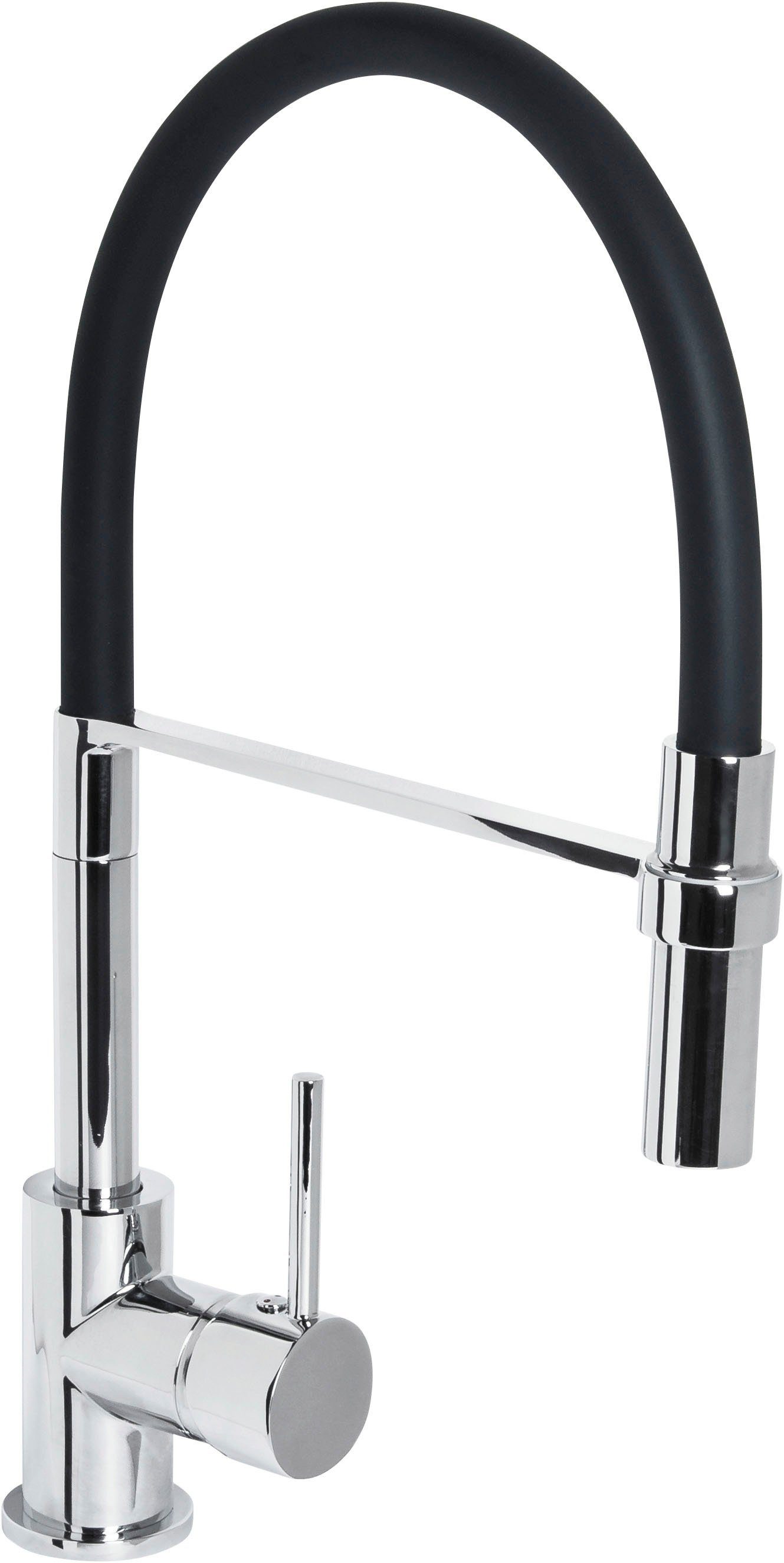 CORNAT Spültischarmatur Druckgusskörper, chrom - 360° schwenkbarer Silikon-Auslauf Mit Brause-Arretierung/ Hochdruck-Armatur/ Küchenarmatur /Wasserhahn – Bild 4 von 5