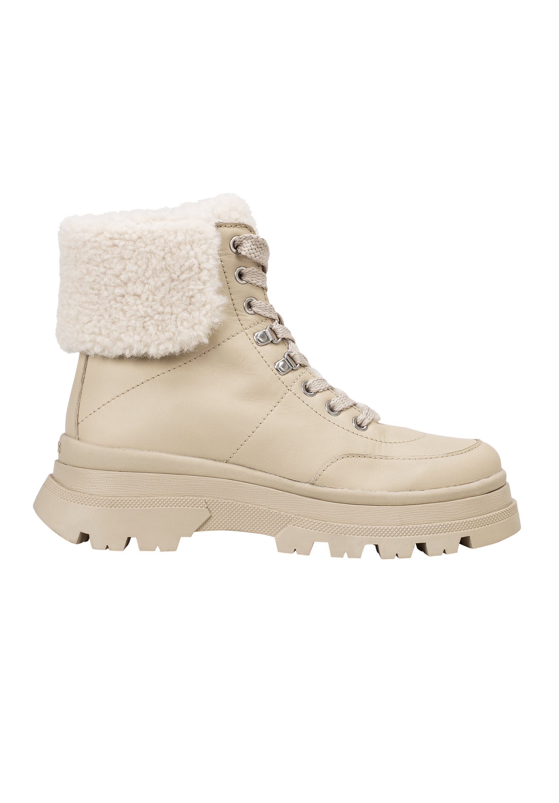 BOSS Foster mit Kunstfell-Besatz Schnürboots (keine Angabe, 1-tlg)