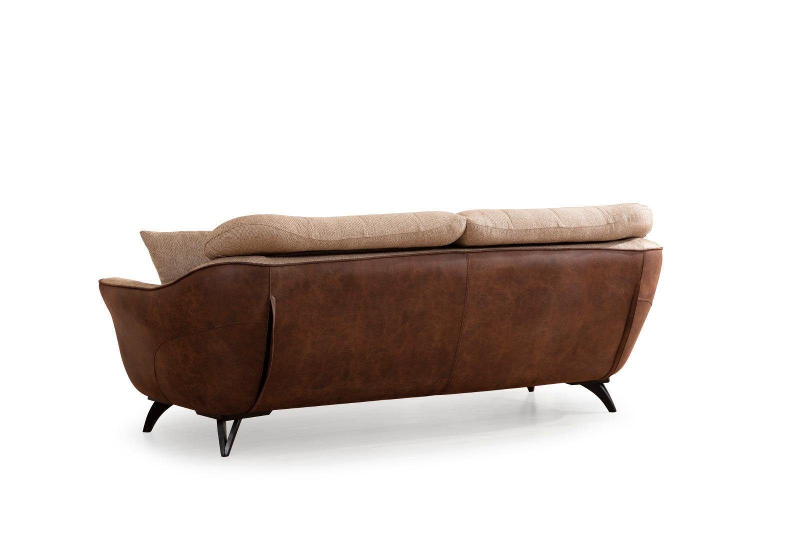 Couch Braun, Multifunktion Teile 4 Sofa JVmoebel Set Sofagarnitur Sofa Sitzmöbel Couchen