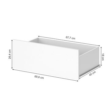 Vicco Schublade Schubladenset groß Erweiterung VISIT 2-tlg Weiß