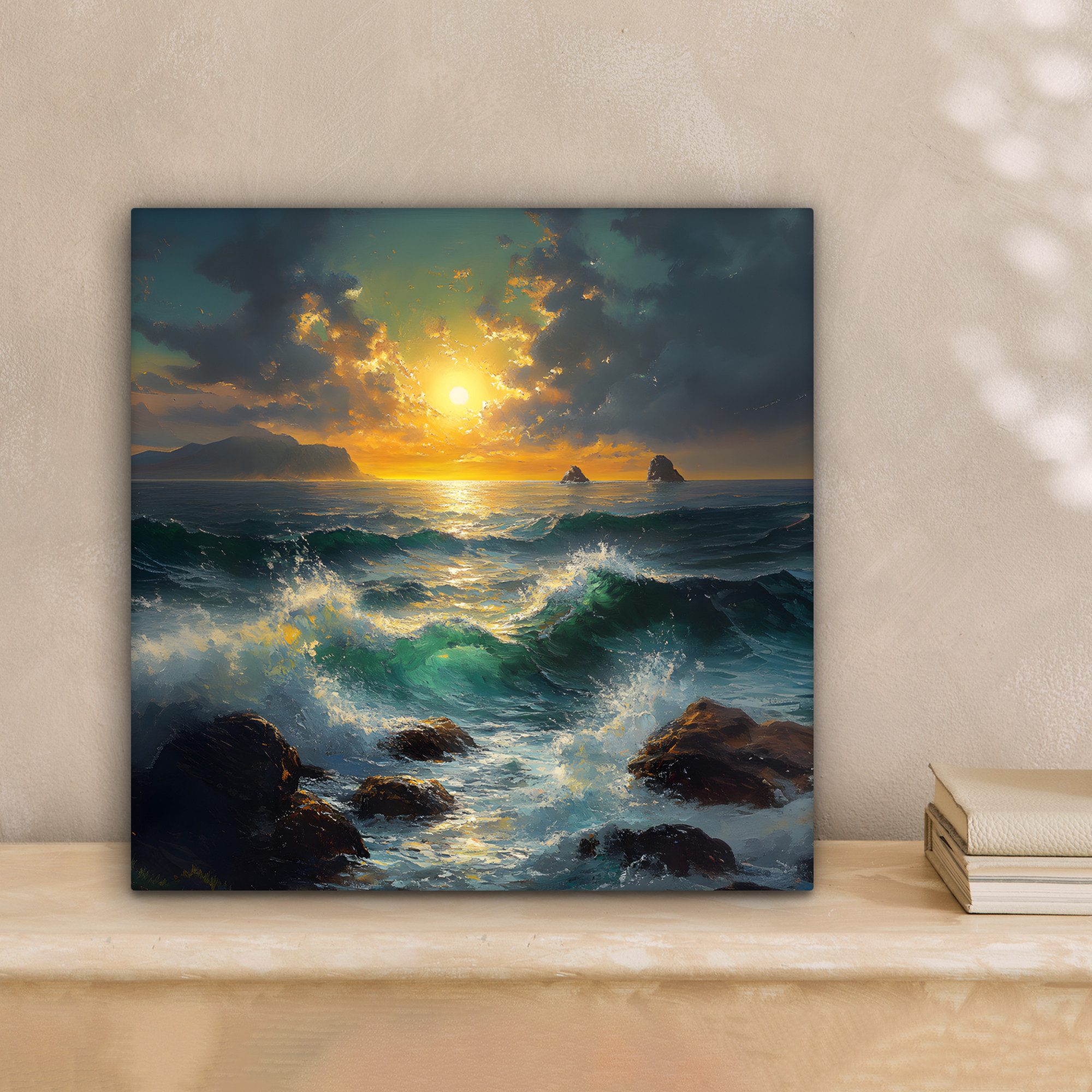 OneMillionCanvasses® Leinwandbild Meer - Sonne - günstig online kaufen