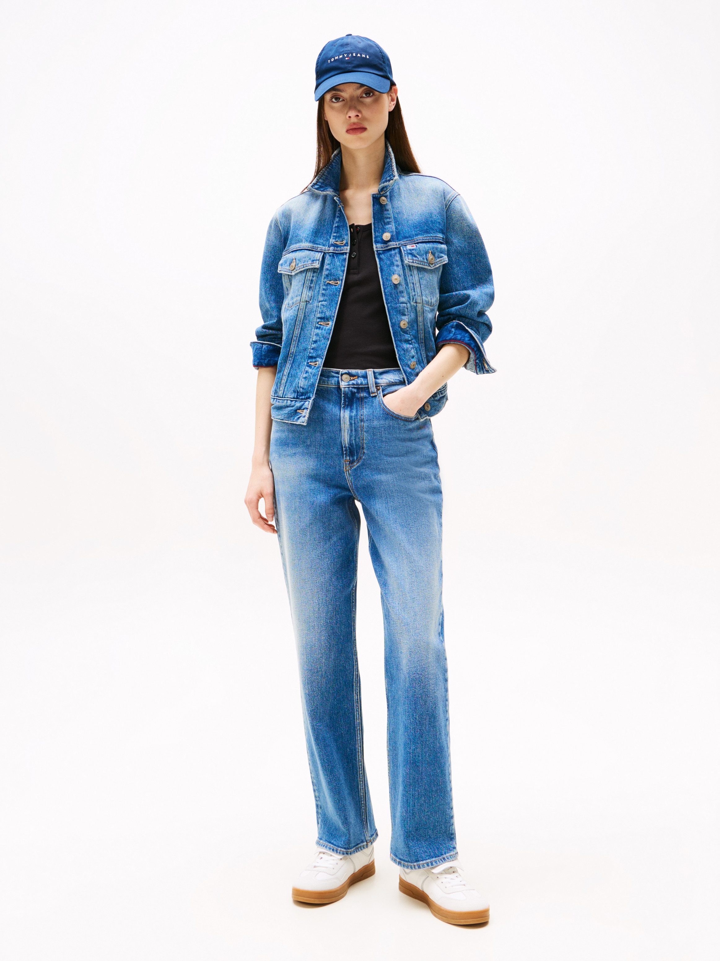 Tommy Jeans Straight-Jeans LAYLA HR SLIM STR in Knöchellänge