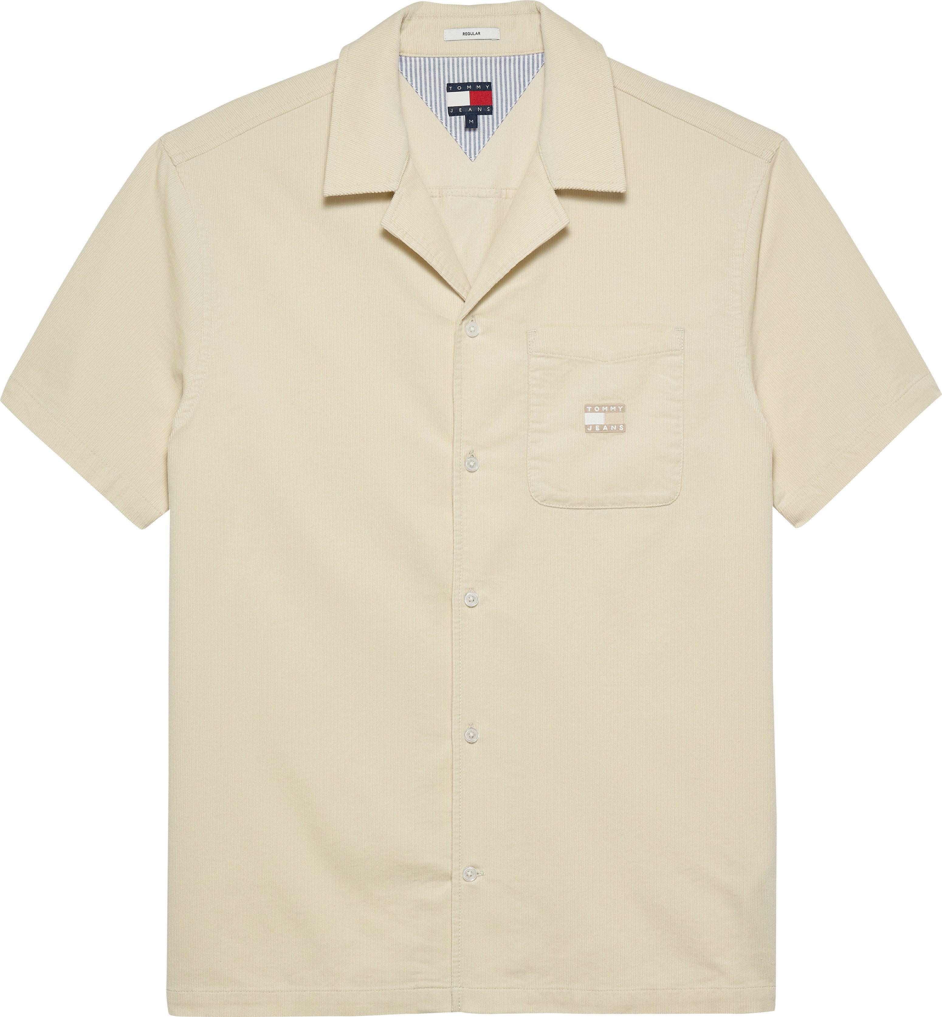 Tommy Jeans Kurzarmhemd TJM CORD REG CAMP SHIRT Mit Rundhalsausschnitt – Bild 4 von 5