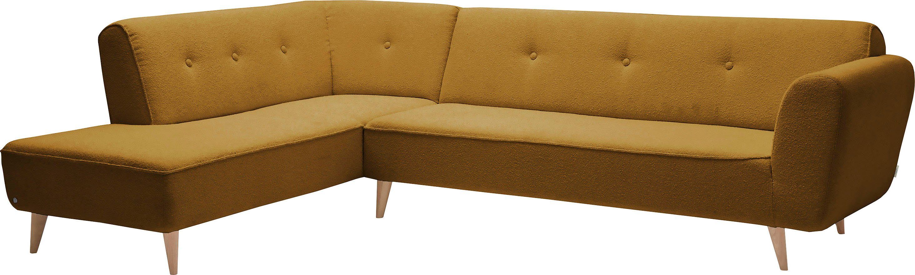 TOM TAILOR HOME Ecksofa New Wave Chic, Breite 261 cm, Tiefe 181 cm topaz SCO 115