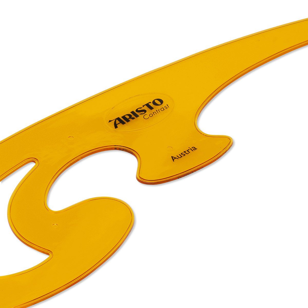 ARISTO Gummibänder ARISTO Burmester Kurvenlineal-Satz 3-teilig, orange-transparent