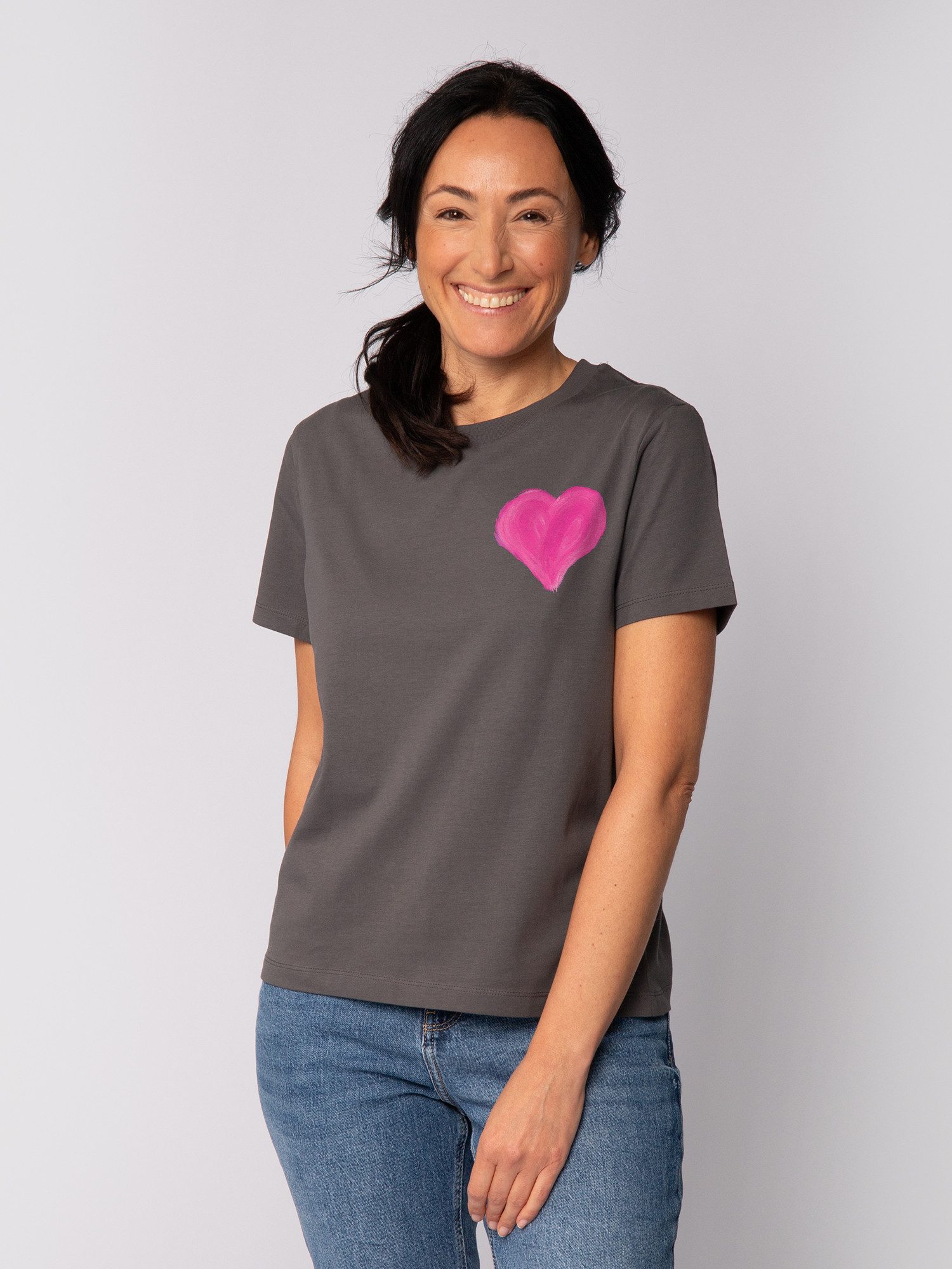 wat? Apparel T-Shirt Pink Heart günstig online kaufen