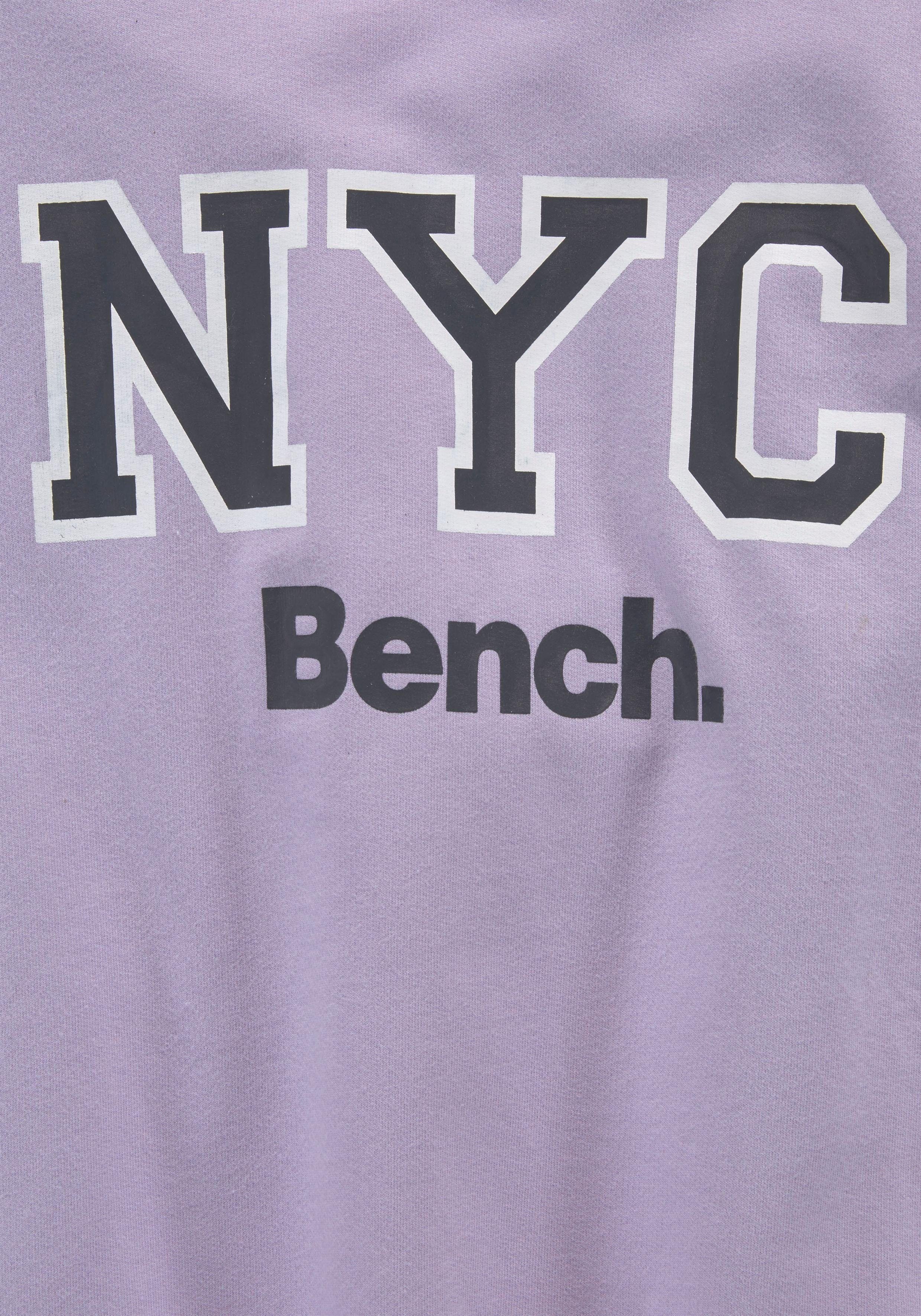 Bench. Sweatshirt oversize - mit Logo-Print am Ärmel