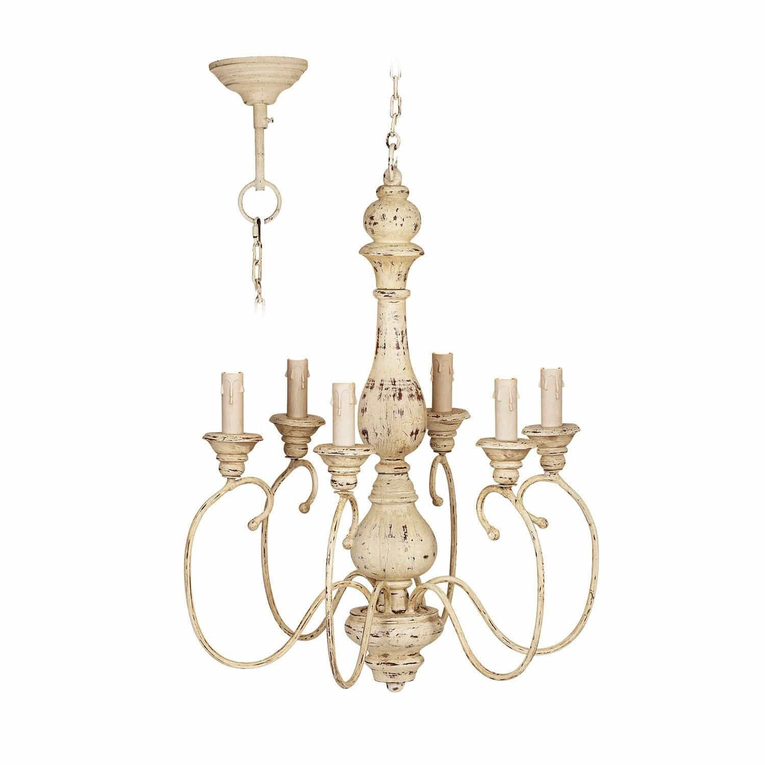 Kronleuchter Hängelampe Greenwich antikweiß