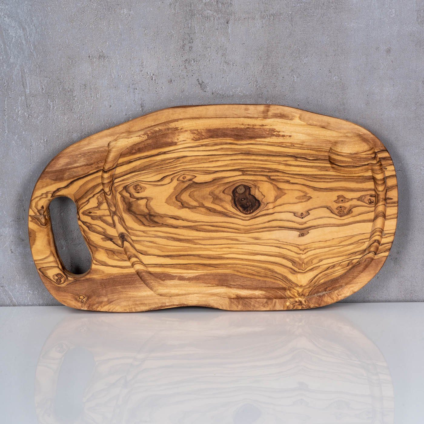 Levandeo® Dekoschale, Schneidbrett ca. 36x20cm Olivenholz günstig online kaufen