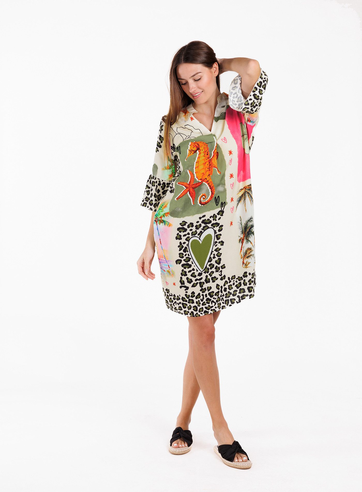 Key Largo Druckkleid WD MOSAIC v-neck günstig online kaufen