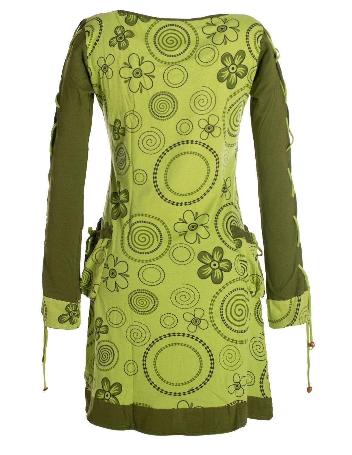 Vishes Jerseykleid Langarm Shirt Blümchenkleid Bedruckt günstig online kaufen