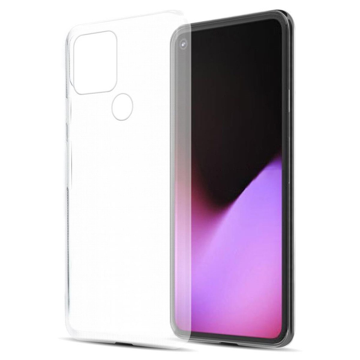 Cadorabo Handyhülle für Google PIXEL 5 Hülle Google PIXEL 5, Hülle TPU Silikon Handy Schutzhülle Slim Transparent Case Cover
