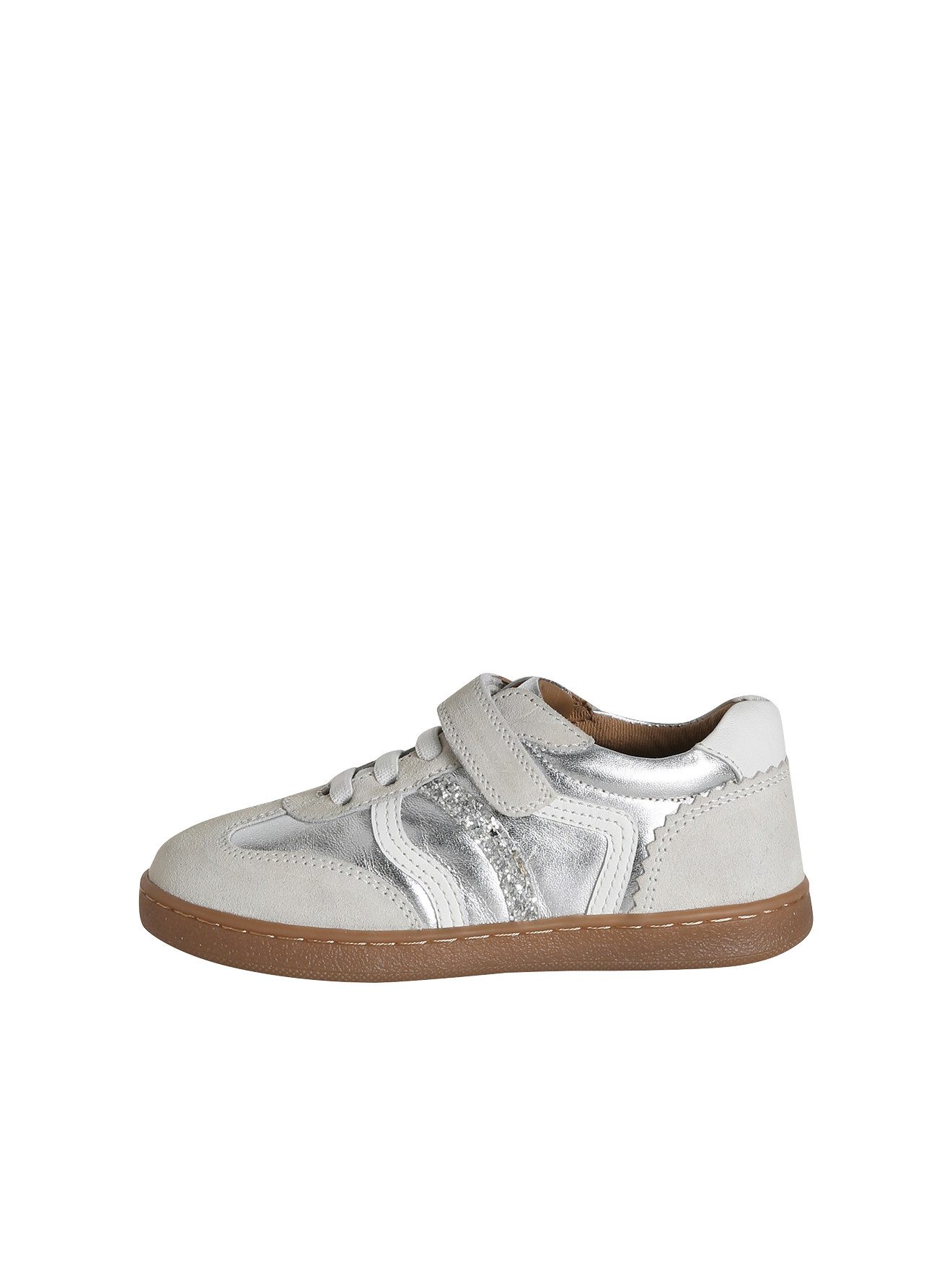 vertbaudet Mädchen Leder-Sneaker mit Klettverschluss Sneaker