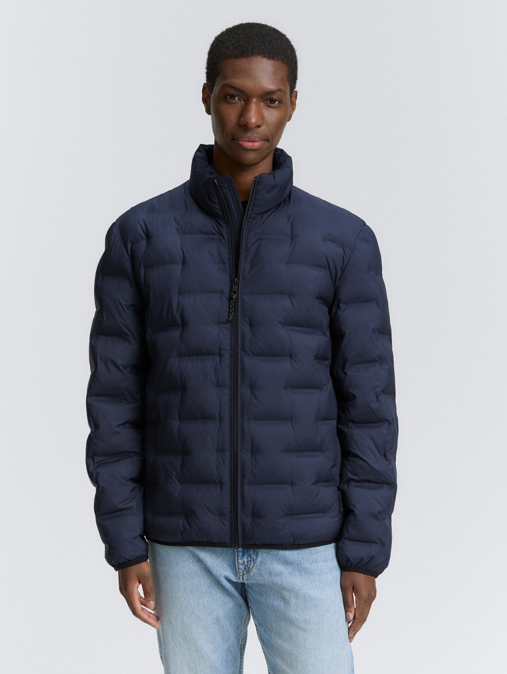 TOM TAILOR Denim Winterjacke Lightweight Steppjacke mit Stehkragen Lightweight Steppjacke mit Stehkragen