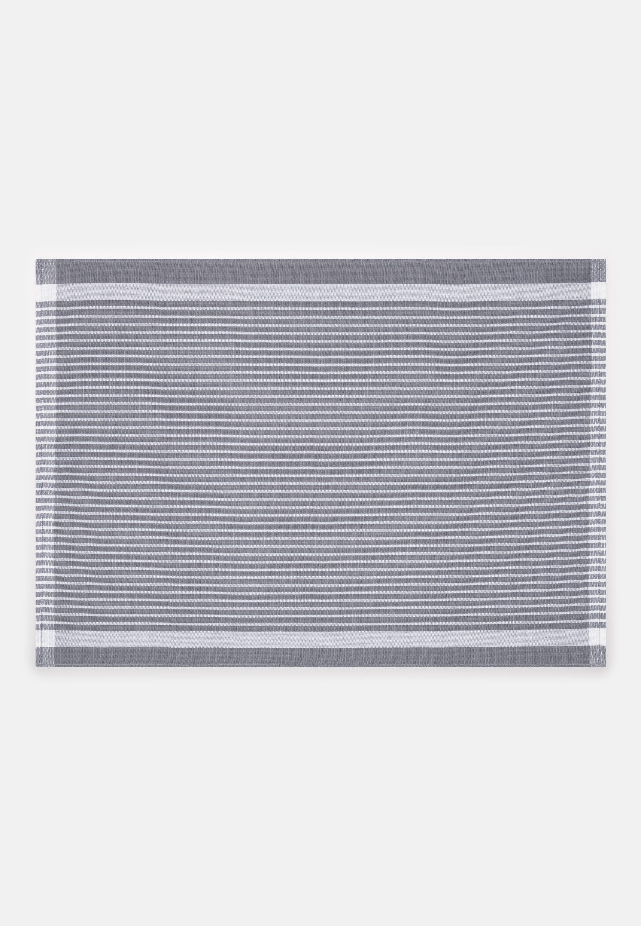 ROSS Geschirrtuch Exclusiv - Halbleinen Silber 70cm), X - - 10 Strapazierfähig im Geschirrtuch - (50 Streifen, Set X 10 (Spar-Set, 10-tlg., Geschirrtuch X Baumwolle