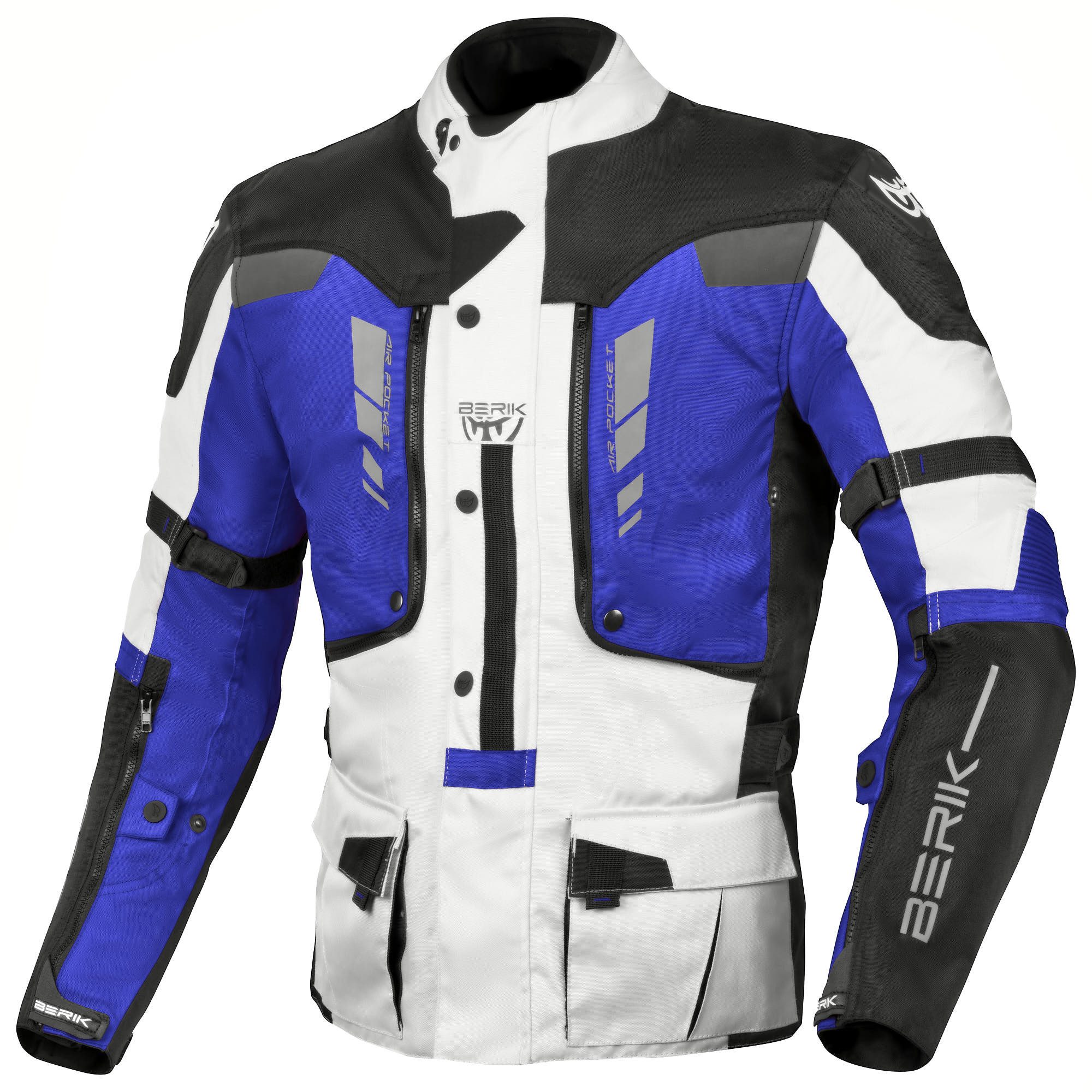Berik Motorradjacke Ferpho wasserdichte Motorrad Textiljacke Verbindungsreißverschluss,Ellenbogenprotektoren enthalten,herausn