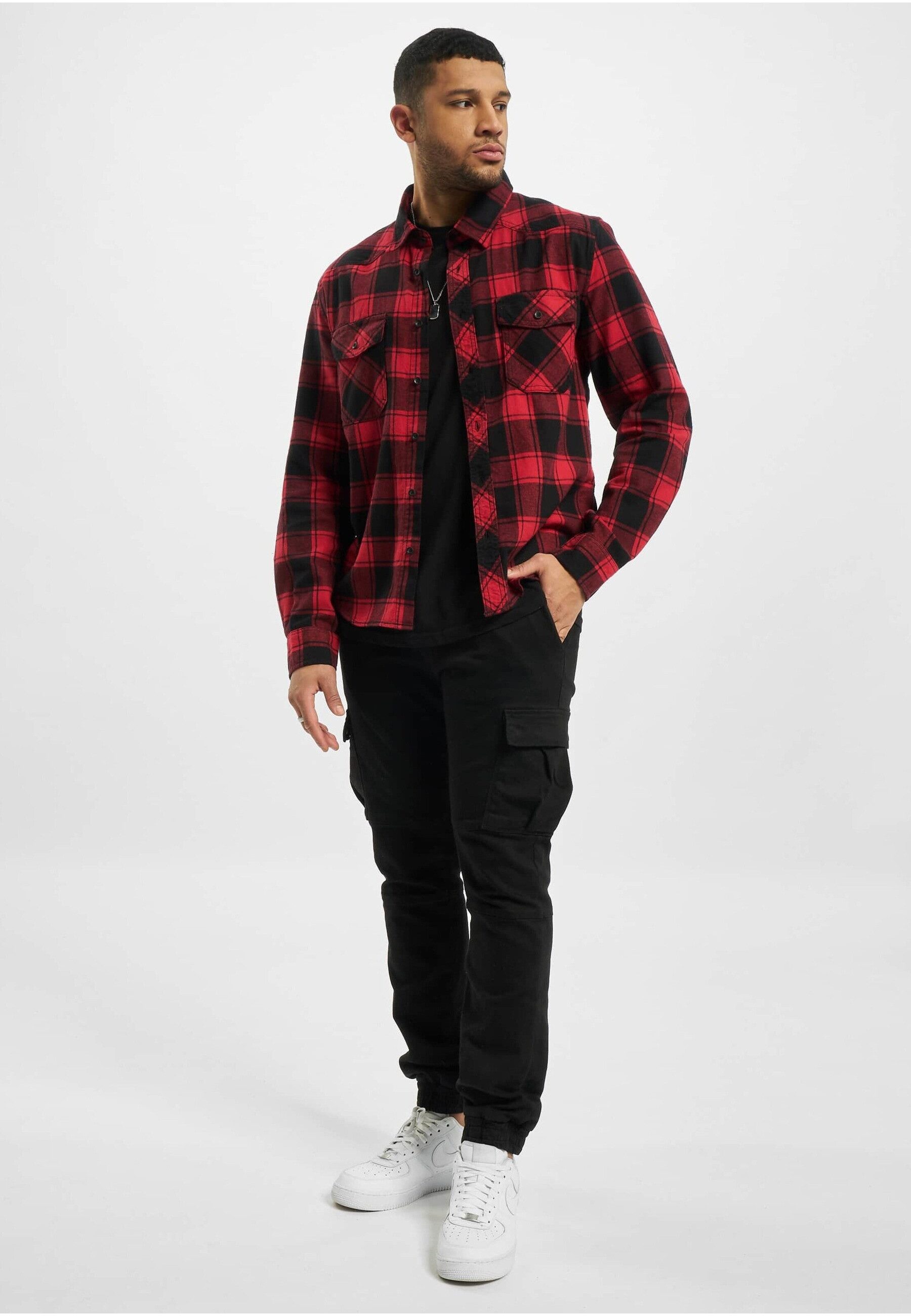 Brandit Langarmhemd Brandit Herren Checked Shirt (1-tlg)
