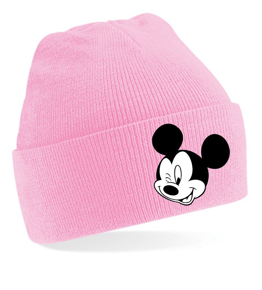 Beanie Unisex Erwachsenen Mütze Mickey Zwinker Minnie