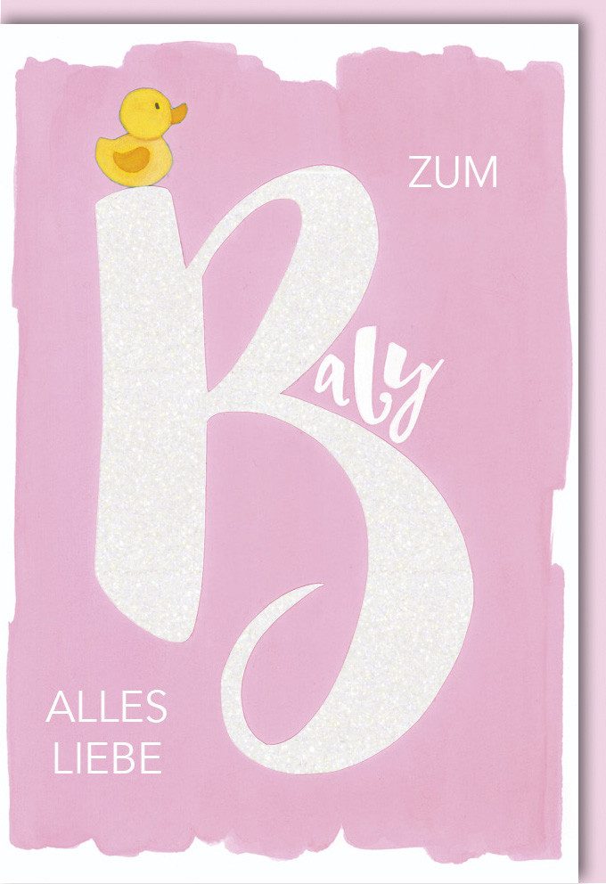 Grußkarten Geburt – Baby – Freudiges Ereignis - Karte mit Umschlag