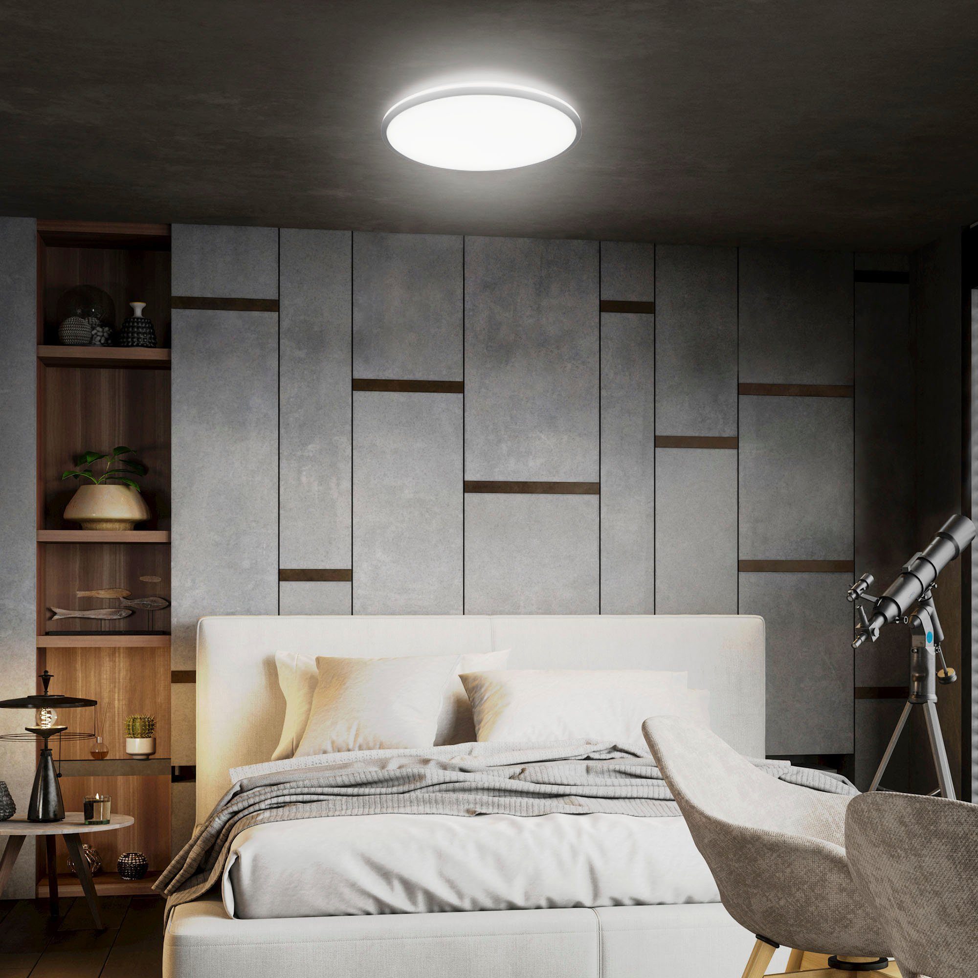 B.K.Licht LED Deckenleuchte BK_DL1536 Deckenlampe, Ø38cm, günstig online kaufen