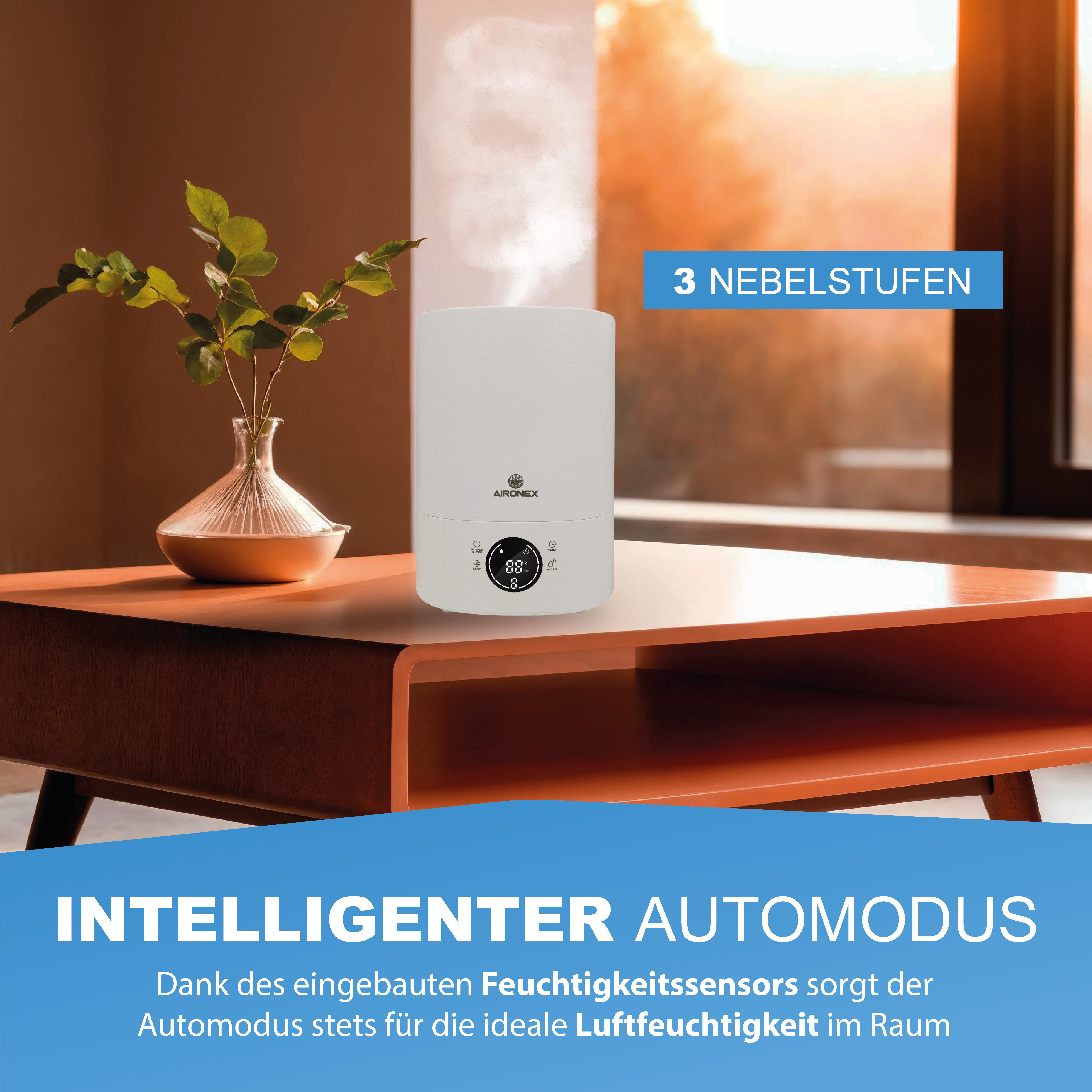 Aironex Luftbefeuchter 6 Liter – Top-Fill – Aroma – Luftbefeuchter, 6 l Was günstig online kaufen