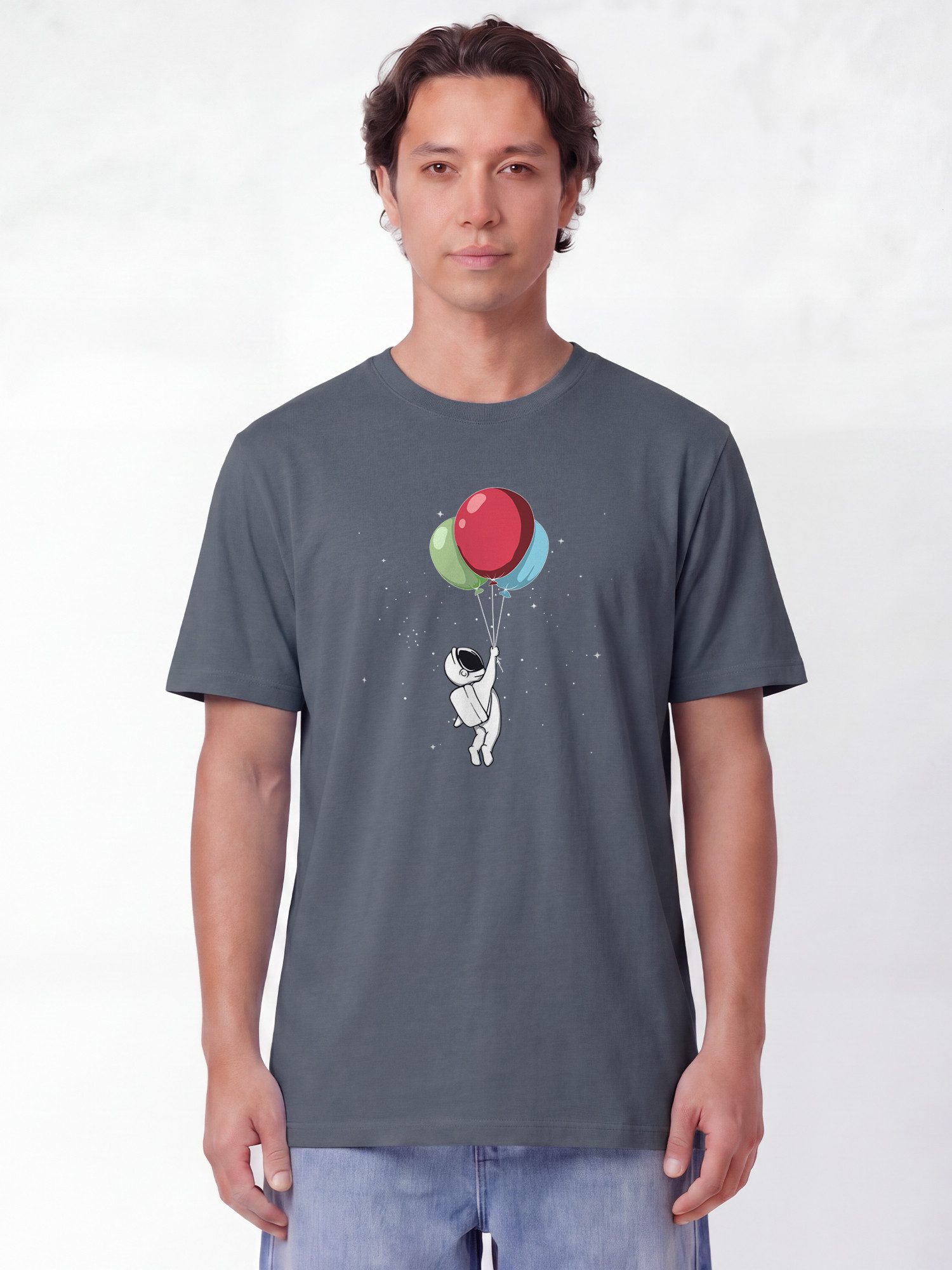 wat? Apparel T-Shirt Little Balloon Astronaut