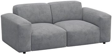FLEXLUX 2-Sitzer Lucera Sofa, modern & anschmiegsam, Kaltschaum, Stahl-Wellenunterfederung