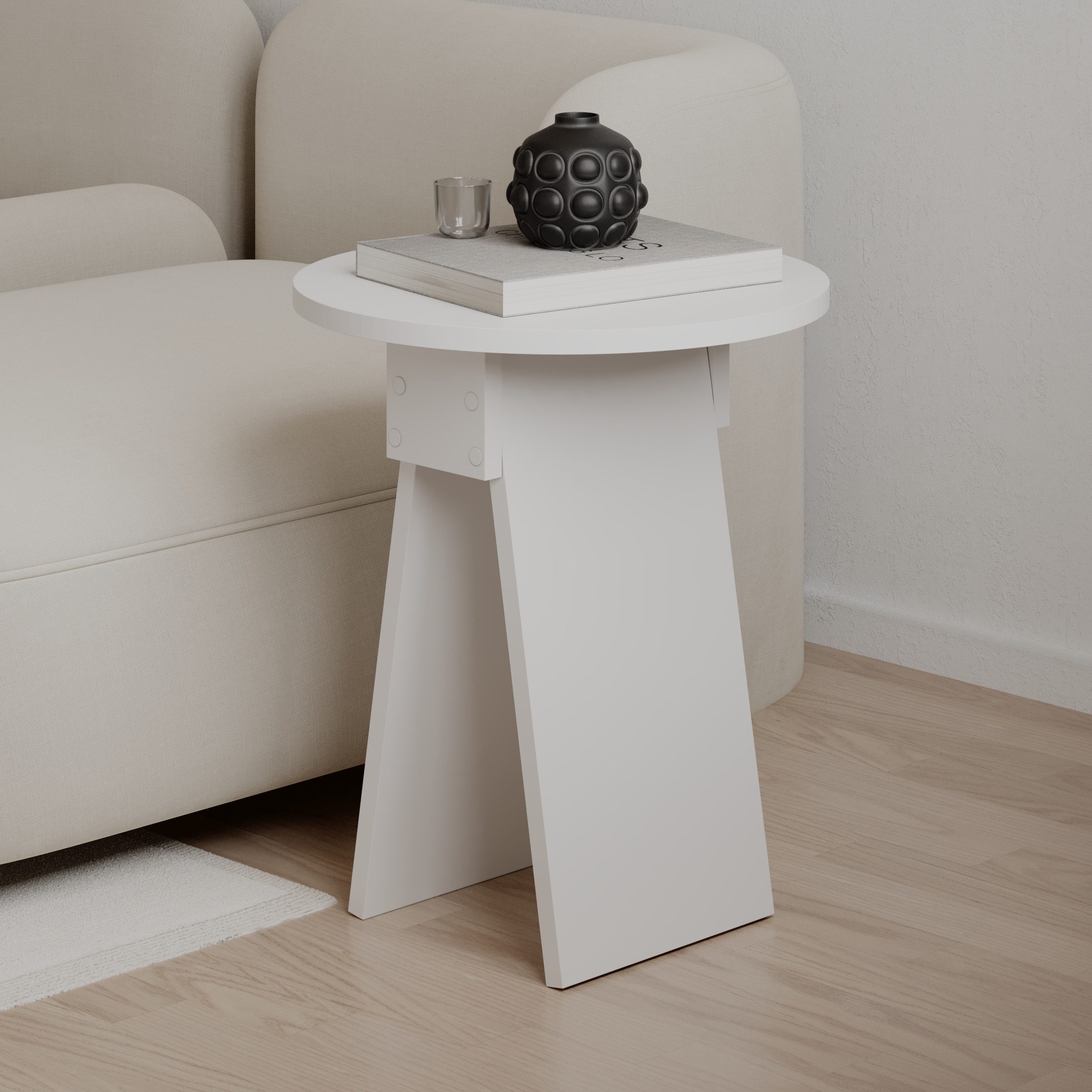 Decortie Beistelltisch Chen, Modern Chen Beistelltisch, 42 x 42 x 50 cm