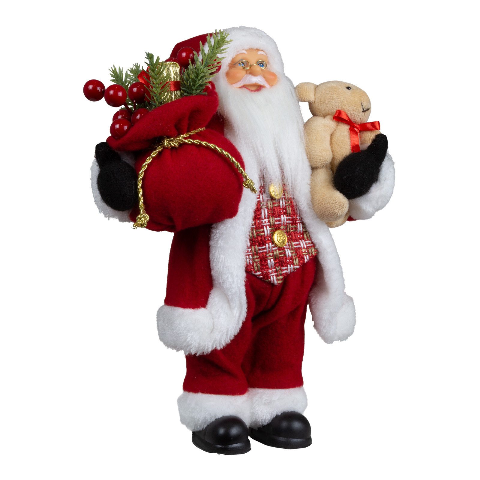 Christmas Paradise Weihnachtsmann Weihnachtsmann Stehend 30cm (1 St), Weihnachtsdeko