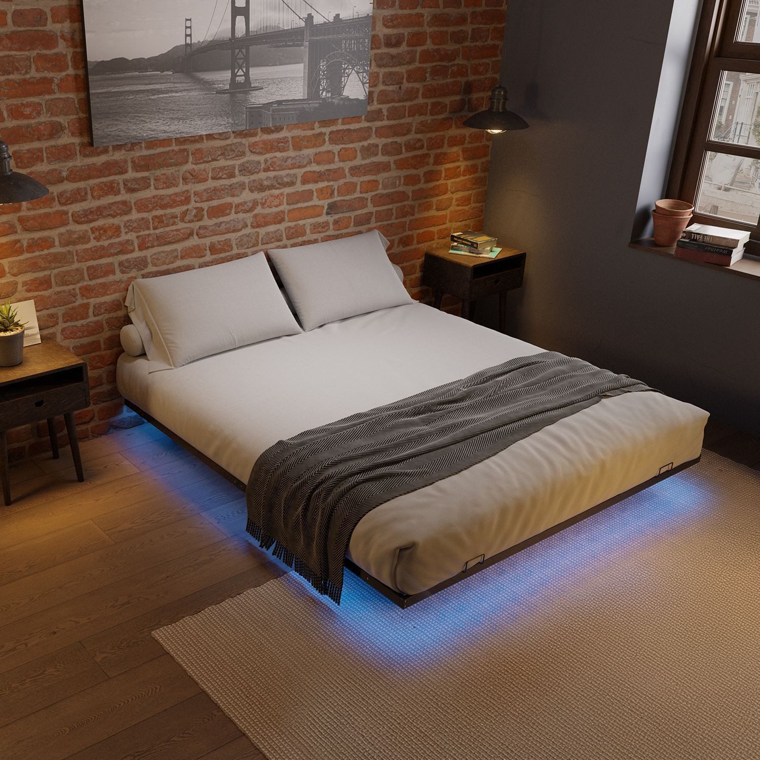 Juskys Metallbett Palamos, 180x200 cm mit günstig online kaufen